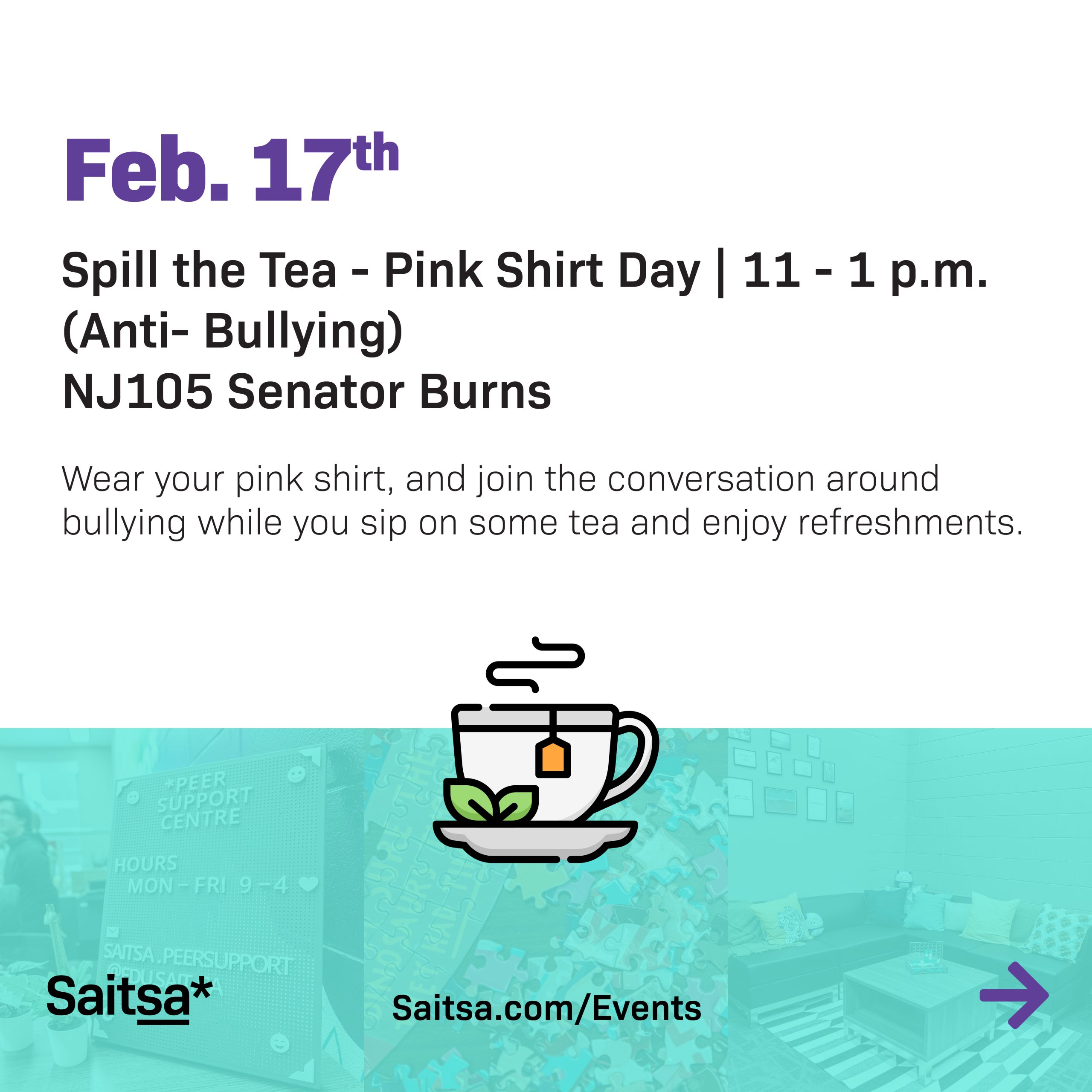 Spill the Tea - Pink Shirt Day (Anti-Bullying) PSC Feb Programming 2023 Insta3 2 scaled