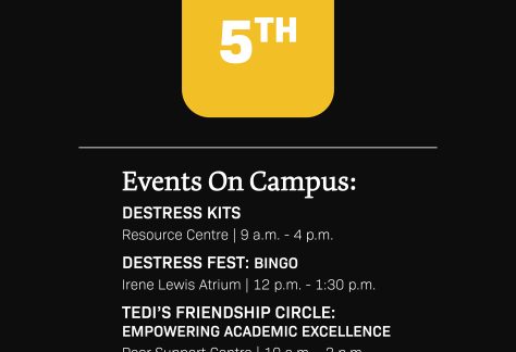 Destress Fest: Bingo SE Saitsa Events Schedule Dec 2023 Calendar5