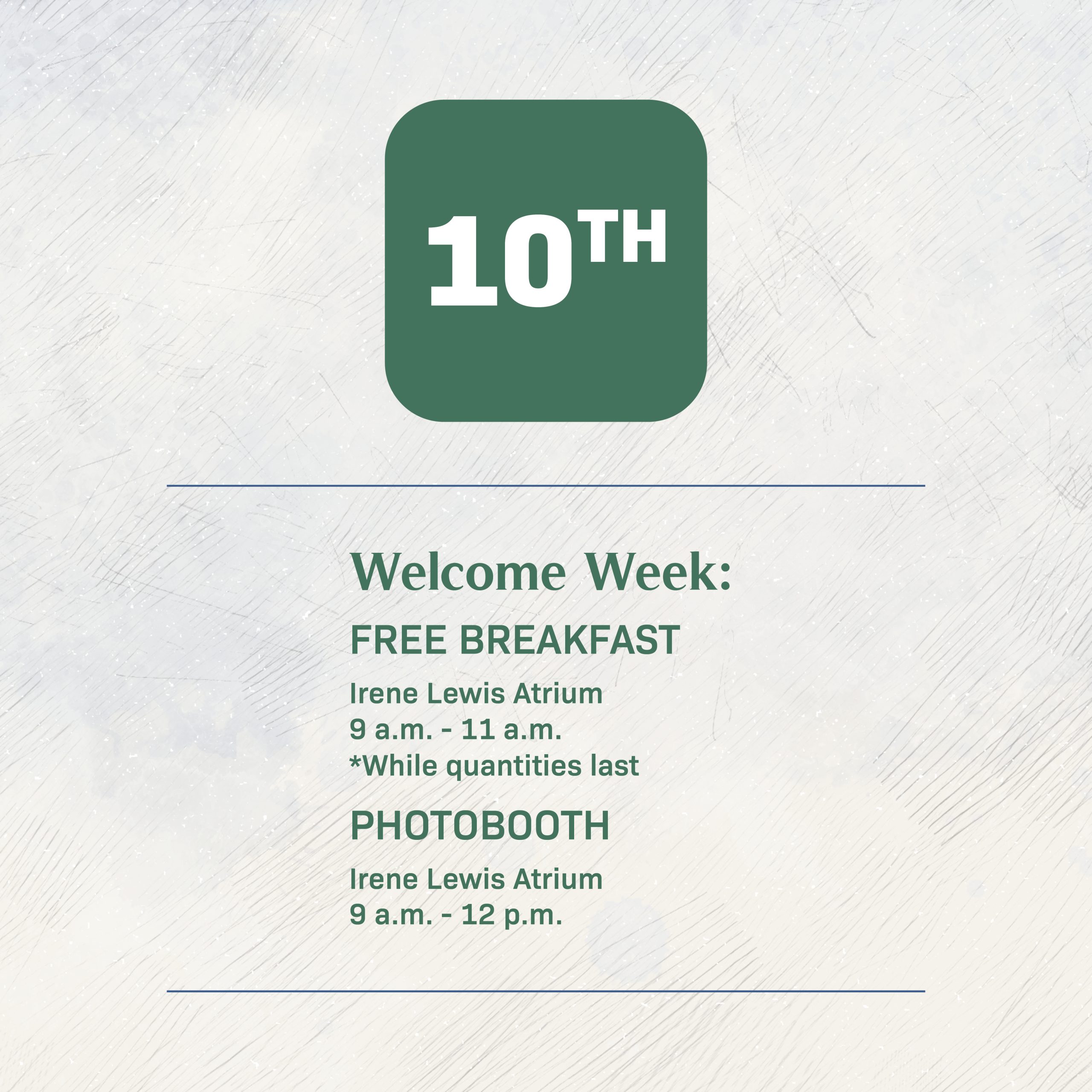 Welcome Week: Free Breakfast SE Saitsa Events Schedule Jan 2024 Calendar10 scaled