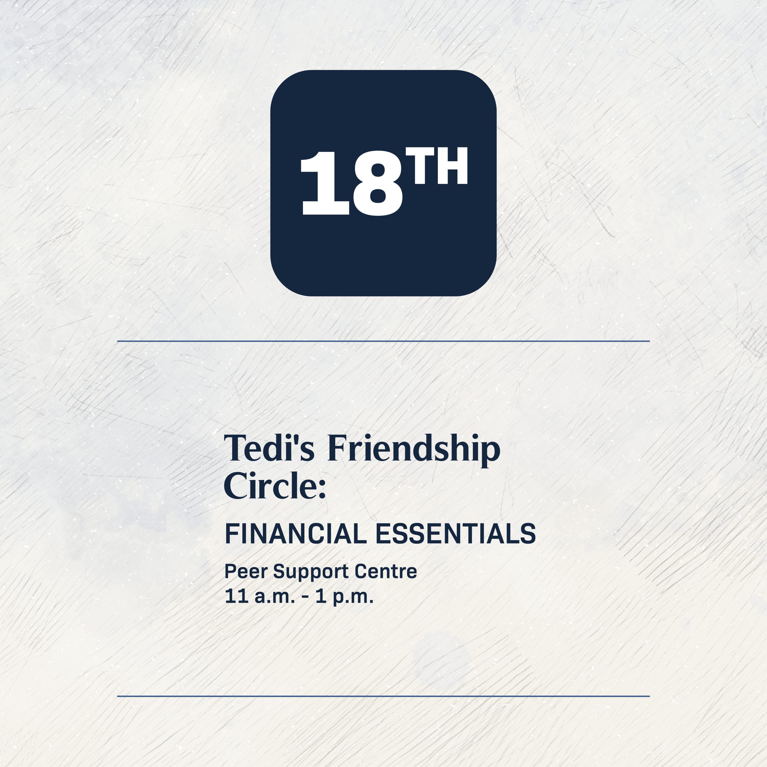 Tedi's Friendship Circle: Financial Essentials SE Saitsa Events Schedule Jan 2024 Calendar18 scaled
